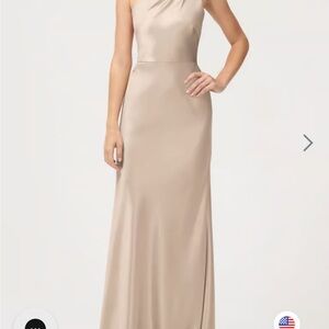 Jenny Yoo Lena Dress- Pale Gold- size 4